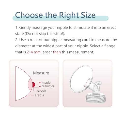 Momstouch 16mm Flange and Duckbill Valve Compatible with Spectra S1 S2 9 Plus Breastpump Replacement to Spectra Pump Parts, Not Original, Replace Accessories.