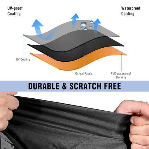 NEVERLAND Trailerable Boat Cover Waterproof Heavy Duty Marine Grade Polyester Canvas Fits V Shape/V-Hull and Tri-Hull Runabouts, Pro-STYL, Bass Boats (Boat Length 20-22ft, Beam Width up to 102",Black)