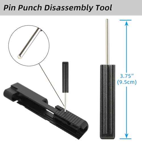 Punch Tool Kit - Nylon Drift Punch Rod, Hex Nut Driver, Pin Punch Disassembly Tool Set for Glock 19 19x 17 22 23 26 27 34 43 43x accessories