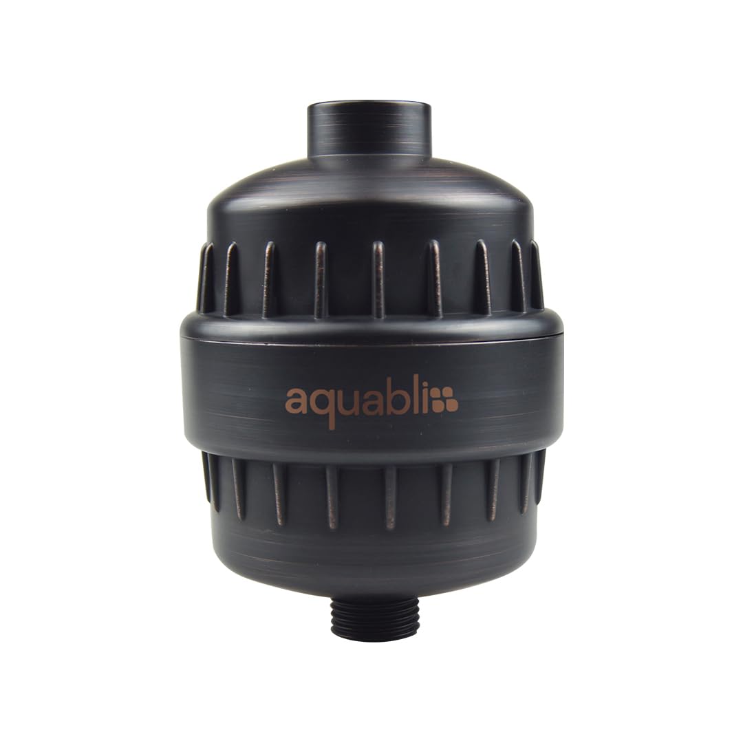 AquaBliss High Output Revitalizing Shower Filter - Reduces Dry Itchy Skin, Dandruff, Eczema, and Dramatically Improves The Condition of Your Skin, Hair and Nails - Oil Rubbed Bronze (SF100-ORB)