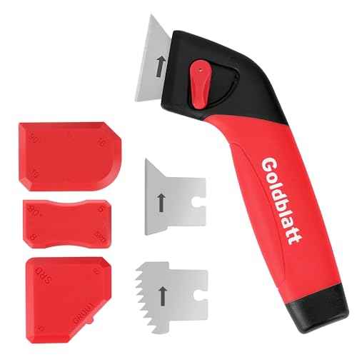 Goldblatt Caulk Remover Tool, Grout Removal Tool, Caulking Tool, Silicone Caulking Tool Kit, Sealant Finishing Tools for Sink Joint Bathroom Kitchen Floor
