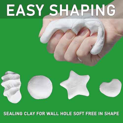 10 Pack Waterproof Sealant Mastic, 2025 New Repair Sealing Clay, for Wall Hole Repair, Air Conditioning and Drainage Pipes Quick and Easy Solution