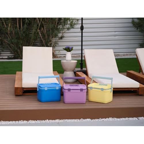 Stanley Adventure Outdoor Cooler 16 qt | Heavy Duty Outdoor Camping Cooler with Easy Carry Top Handle | 36 Hour Cooling Ice Chest for 21 Cans| BPA-Free | Azure