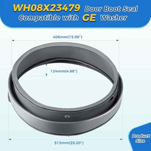 Upgraded WH08X23479 Washer Door Boot Seal for GE Washing Machine, Replacement Part 4467230 AP6032732 PS11763264 EAP11763264