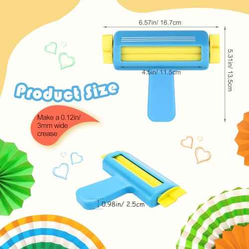 Paper Crimper for Crafts, AngleKai Craft Paper Crimper Tool for Making Wave Shaper, DIY Arts Crafts (Blue)