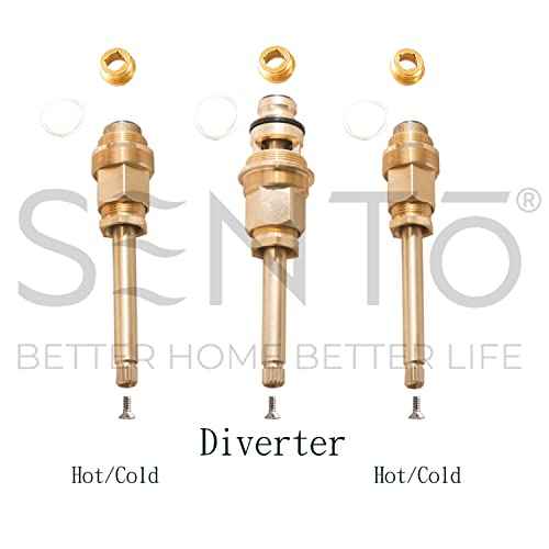 SENTO Bathtub and Shower 3 Handle Tub Trim Set For Gerber Faucets Bathtub Shower, Easy Installation, Heavy Duty Metal, Polished Chrome