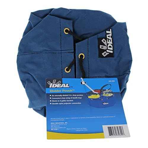 IDEAL Electrical 35-655 Small Parts/Tools Bag Portable Tool Kit Carry Bag with Loop Handles, 5 in. Divider Pockets, Drawstring Opening