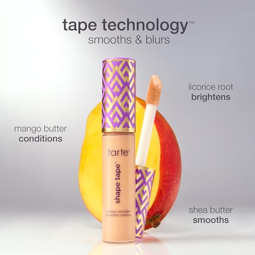 tarte shape tape concealer – Full-Coverage Creaseless Soft Matte Finish, Brightening Under-Eye & Face Makeup, 16hr Longwear, Vegan & Cruelty-Free, full size, 12S fair