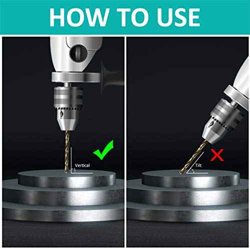 1/8" Cobalt Drill Bits 10Pcs - BAIDETS M35 1/8 Inch HSS Metal Twist Drill Bits Set for Hard Metal, Stainless Steel, Cast Iron and Other Hard Materials