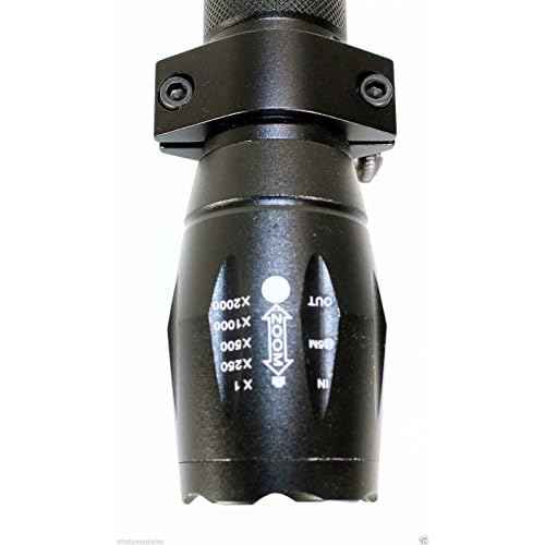 Trinity 1000 Lumen led Flashlight for mossberg 590 12ga Home Defense Tactical Hunting Optics Aluminum Black Picatinny Weaver Mounted Adapter Single Rail Mount.
