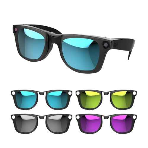RCstyle Compatible With Ray-Ban Meta Wayfarer(Standard) Smart Glasses Color Changing Clip Set for Man and Woman 50-22 Size M