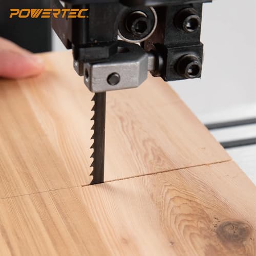 POWERTEC 59-1/2 Inch Bandsaw Blades Assortment for Woodworking & Non-Ferrous Metal Cutting, Band Saw Blades for Wen 3959, Craftsman, Porter-Cable, Ryobi, Delta, B&D & Skil 9" Band Saw, 2 Pack (13701)