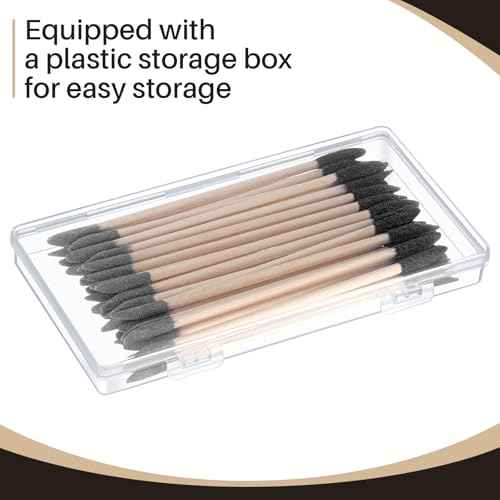 30 Pcs Sanding Sticks Double End Matchsticks Sanding Twigs Fine Detailing Polishing Sticks for Plastic Models Wood Hobby, 120/280 Grit, 5.4 x 0.3 Inch