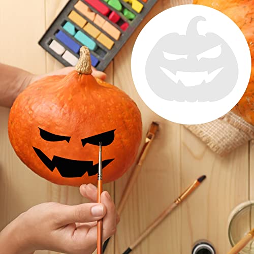 Halloween Stencils Kit (28 pcs) - lyfLux Reusable Pumpkin Carving Templates, Durable PET Material for Halloween Decorations, DIY Crafts, Wall Murals & Party Decor