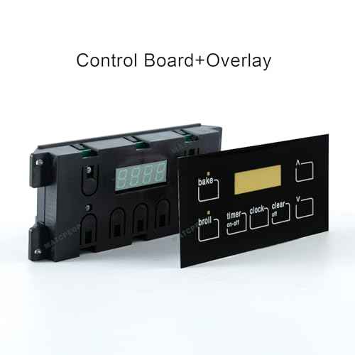 316455520 Gas Range Control Board Clock(Include Overlay), Range Oven Control Board Compatible with Frigidaire 7 Button Control Board Clock