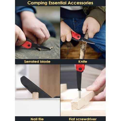 Stocking Stuffers for Men Dad Gifts, Multitool Camping Accessories 13-in-1 Survival Multi Tools Hammer, Christmas Cool Gadgets for Adults Him Boyfriend Husband Grandpa Women Birthday Valentines