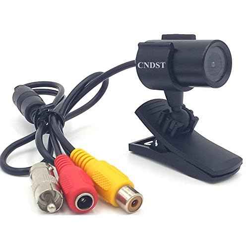CCTV Hd Mini Bullet Security Camera 1200TVL 2.8mm Wide Angle Lens with Bracket Small Indoor Outdoor Surveillance Camera Analog Camera(DST-190CW)