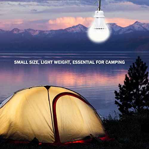 4 Pack Portable LED Bulb, 5W USB LED Camping Light for Garage Warehouse Car Truck Fishing Boat Outdoor Emergency Light Children Bed Room, 2.5m/8.2ft Extension Cord¡¦