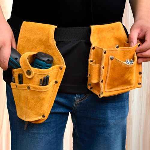 Drill Holster, Multifunctional Wearable Waist Pack Electric Drill Bag Electric Waist Belt Tool Pouch Bag for Wrench Hammer Screwdriver