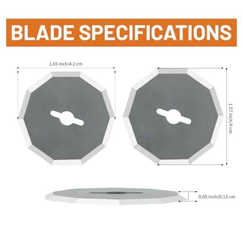 Replacement Blades Compatible with Worx Wx082l 4v Zipsnip Cordless Electric Scissors, WA2300 Replacement Rotary Blades Fit RC2600K,RC2601, RC2602, WX080L, WX081L (3 Pcs)