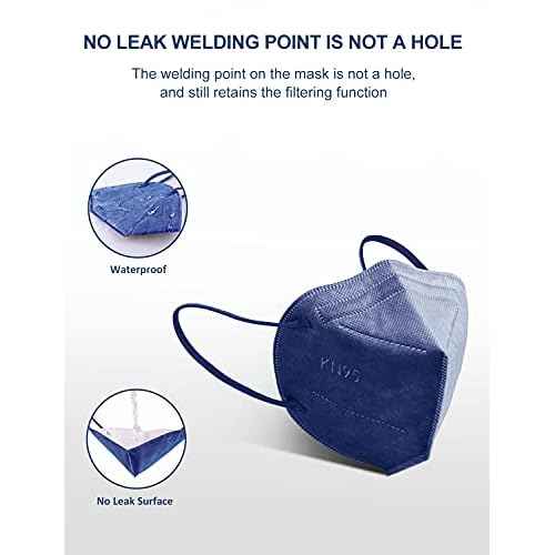 HUHETA KN95 Face Masks 100PCs, 5-Ply Breathable Protective KN95 Mask for Adults Individually Wrapped, Multicolor