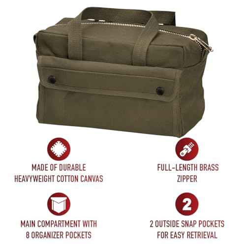 Rothco Mechanics Tool Bag with Brass Zipper