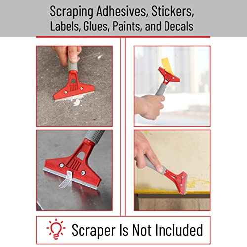 Bates- Replacement Scraper Blades, 4 Inch, 60 Pcs, Scraper Blades, Floor Scrapper Blade, Replacement Razor Blades, Carbon Steel Razor Blades, Paint Scraper Blades, 4 Inch Scraper Blades