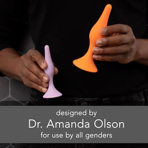 Rectal Dilator Trainer Set for Men and Women – Pelvic Floor Therapy Tool - Medical Grade Silicone, FDA Registered - 4-Pack, Sizes 5-8