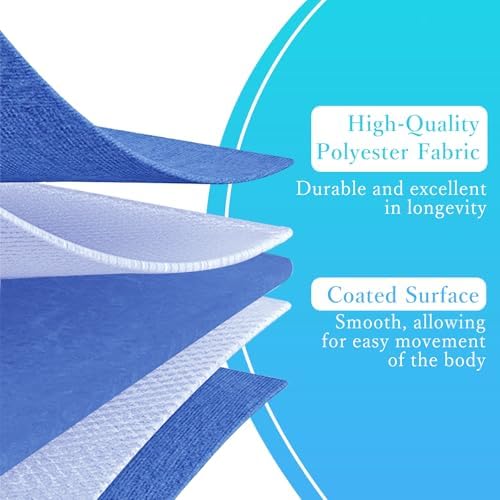Tubular Slide Sheet for Patient Transfer, Sliding Sheet to Assist Moving Elderly, Draw Sheet for Cars, Vehicles, Wheelchairs and Bed Transfers for Turning, Repositioning, Sliding, Blue, 1Psc, 54"x30"