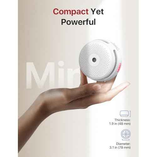 X-Sense Mini Smoke Alarm, 10-Year Battery Fire Alarm Smoke Detector with LED Indicator & Silence Button, XS01, 3-Pack