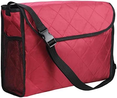 Wheelchair Backpack Bag, Wheelchair Bag,6Colors - Large Tote Accessory to Hang on Back- Lightweight, Wheelchair Storage Organizers for Walkers, Rollators, Scooters (Wine red)