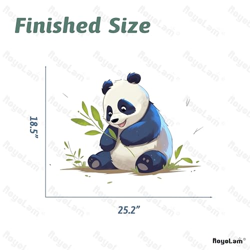 Cartoon Panda Wall Stickers Nursery Animal Wall Decals for Kid Removable Peel and Stick Wall Art Home Decor Decoration for Classroom Preschool Living Room Bedroom Bathroom