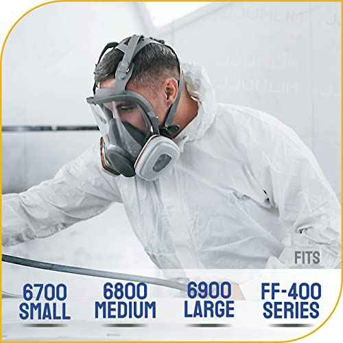 100 Pack Peel Off Lens Cover Compatible for 3M 6885, 6000, 6700, 6800, 6900 Series Faceshield Cover