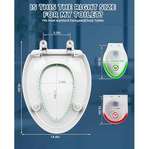 Elongated Toilet seat risers for Seniors, Elevated Soft Close Toilet Seat 3 inch, Heavy Duty, Never Loosen, Elongated Raised Toilet seat bowl (18.5¡±), White