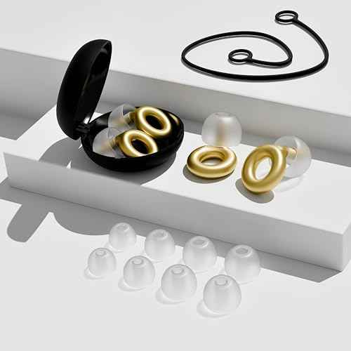 High Fidelity Silicone Ear Plugs for Concerts and Musicians ? Reusable Noise Reduction Earplugs with Cord ? Ideal for Festivals and Live Events
