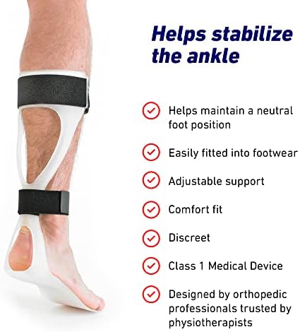 Neo-G Drop Foot Braces - AFO Foot Drop Brace for Nerve Injury, Foot position, Relieve Pressure, Ankle & Drop Foot Orthosis - Class 1 Medical Device - L - Right Unisex