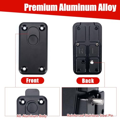 Aluminum Handle Quick Release Pins Kit for Milwaukee Packout Rolling Toolbox, Handle Removal Accessories for Packout Mods Upgrade