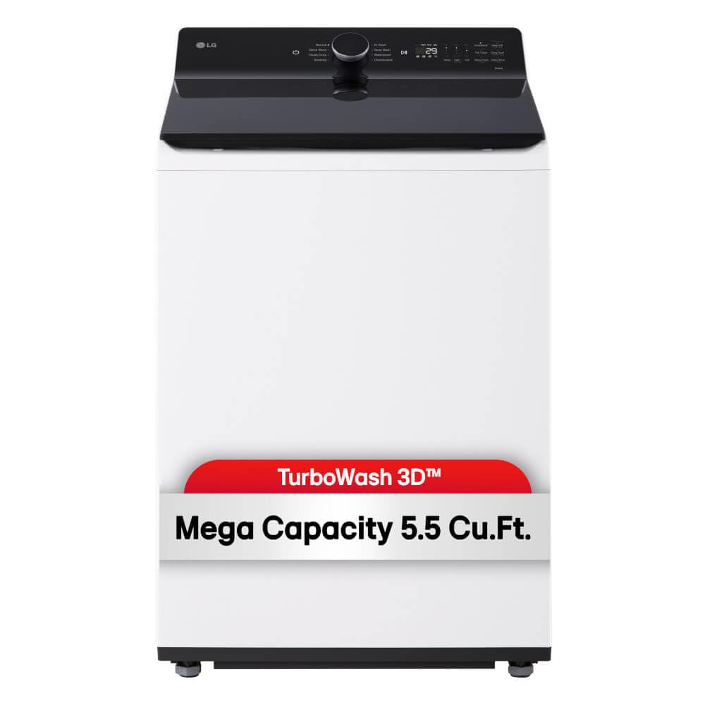 LG WT8400CW 5.5 Cu. Ft. White Mega Capacity Smart Top Load Washer w/EasyUnload