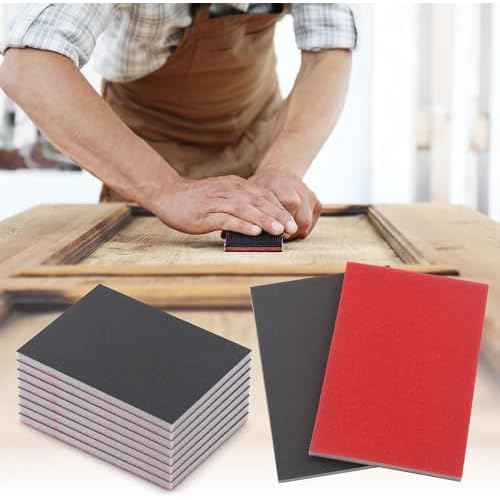 20 Pcs 800 Grit Sanding Sponge, Wet Dry Sanding Block Sandpaper Sponge, Soft Foam Sand Block Washable & Reusable Sanding Pads for Metal Wood Drywall Polishing
