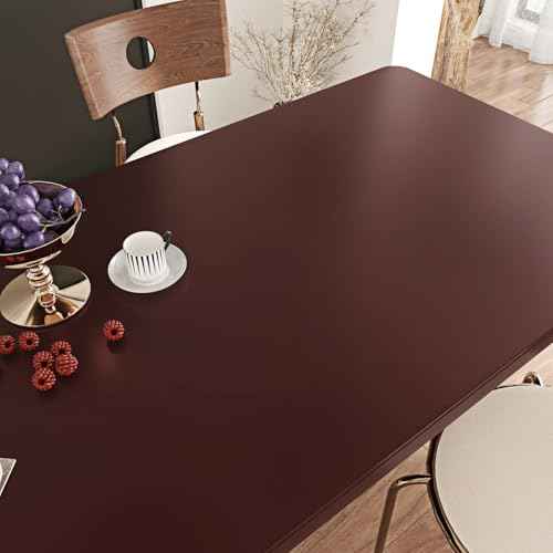 Luster Burgundy Peel and Stick Wallpaper Dark Red Contact Paper Self Adhesive Maroon Wallpaper for Bedroom Countertops Cabinets Renter Friendly Solid Color Vinyl Wall Paper 15.75"x78" Retro