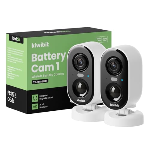 Security Cameras Wireless Outdoor, 2K Outside Camera for Home Security, Battery Camera, Magnetic Mount, AI Detection, Color Night Vision, Spotlight, Waterproof, 2.4GHz WiFi, Cloud & SD Storage
