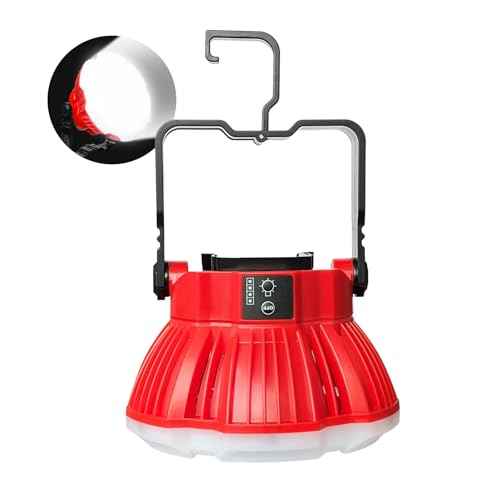 18V LED Camping Lantern for Milwaukee M18 Battery, 24W LED Work Light for Emergency and Hurricane,Camping, Hiking, Fishing (Battery Not Included)