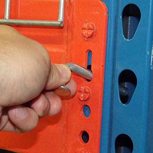 HOIGON 100 PCS M7 Universal Pallet Rack Drop Pin, Round Head Pallet Rack Safety Bolts, Strong Universal Pallet Rack Safety Pin for Warehouse Home DIY Pallet Racks Shelving Units, 2.93 x 0.28 Inch