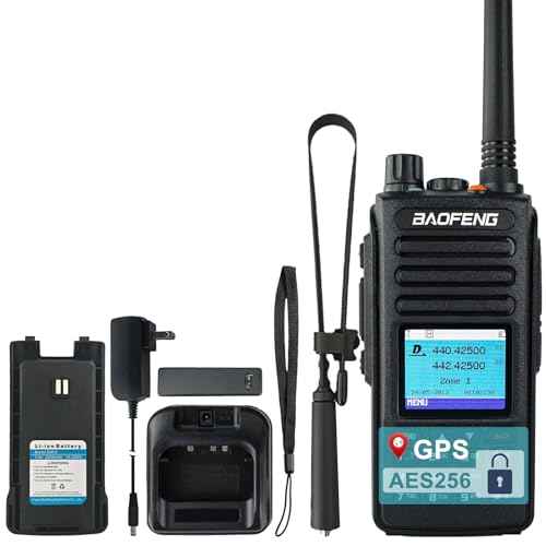 BAOFENG DMR DM-1702 Radio GPS AES265 Encryption Ham Radio Digital Analog DMR Radio Time Slot Tier I & II 1024CH Radio Dual Mode with 48cm/18.89in Tactical Antenna