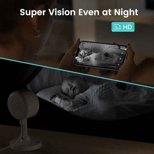 litokam Indoor Cameras for Home Security with Night Vision, Pet Camera with Phone App, WiFi Home Security Camara, Baby Monitor Work with Alexa, Motion Detection, 2-Way Audio, 2 Pack, 1080P