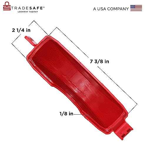 TRADESAFE Gate Valve Lockout - Lockout Tagout Valve for 5 inch to 6-1/2 inch Diameter Handles, OSHA Compliant Gas Lock, Impact Resistant Propane Tank Lock