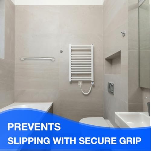 Shur Grip 30”ADA Approved Stainless Steel Safety Shower Handles Hold up to 400lbs - Ideal for Seniors, Elderly & Disabled in Baths & Showers