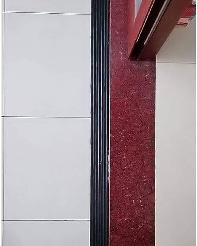 Bilaida 0.8" Rise Solid Rubber Threshold Ramp, 1500 LBS Capacity, 39" Wide Non-Slip Wheelchair Ramp for Doorway Indoor or Outdoor, Bathroom, Garage and Supermarket Entrance, Cuttable Black (0.8"H, 1)