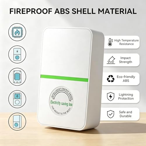 New Universal Energy-Saving Box, Reduce Electricity Bills, Plug-and-Play, Power Factor Corrector for Home and Office Use