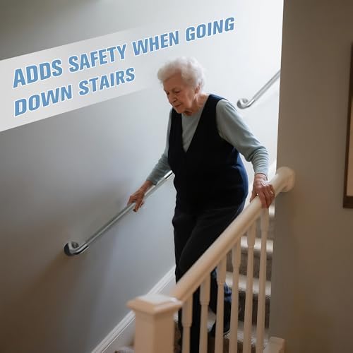 Grab Bars for Bathtubs and Showers 2 Pack 20'' Safety Grab Bar, Heavy Duty Shower Handle Bath Handrails for Seniors and Elderly, Bathroom Safety Grip